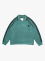 Knitted Game Shirt Dark Green RICE NINE TEN (Front View) at Couverture & The Garbstore