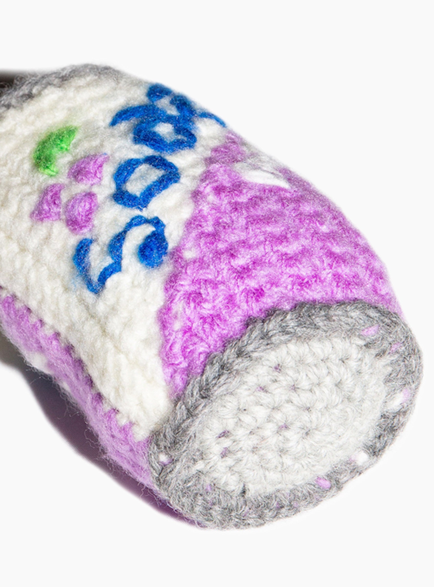 Hand Knitted Soda Can Grape RICE NINE TEN (Detail) at Couverture & The Garbstore