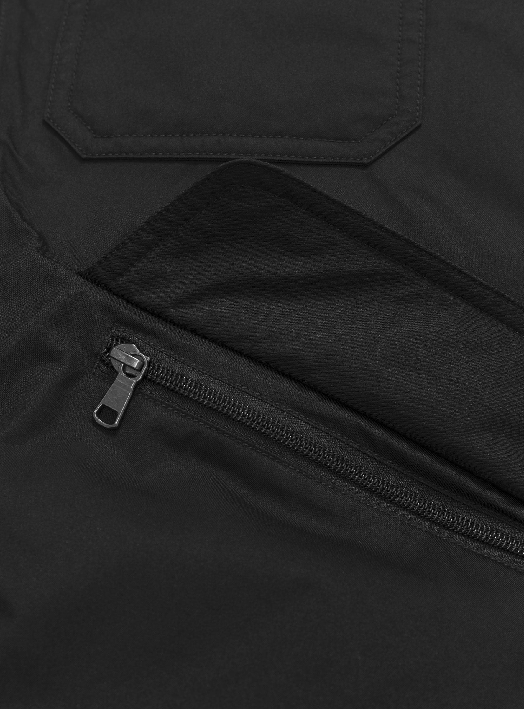 2L GORE-TEX Down Coat Black NANAMICA (pocket detial) at Couverture & The Garbstore