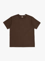COOLMAX Stripe Jersey T-shirt Dark Brown NANAMICA (front) at Couverture & The Garbstore