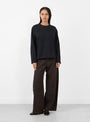 Embellished-T-Shirt-Black-BLACK-CORDERA-(Model-Front) at Couverture & The Garbstore