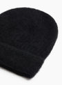 Cashmere Knit Cap Black Black MATURE HA (Fabric Detail) at Couverture & The Garbstore