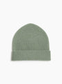 Lambswool Knit Cap Light Olive Light Olive MATURE HA (Front) at Couverture & The Garbstore