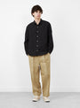 Made in Japan Grande Crown Shirt Black TDR (model front) at Couverture & The Garbstore