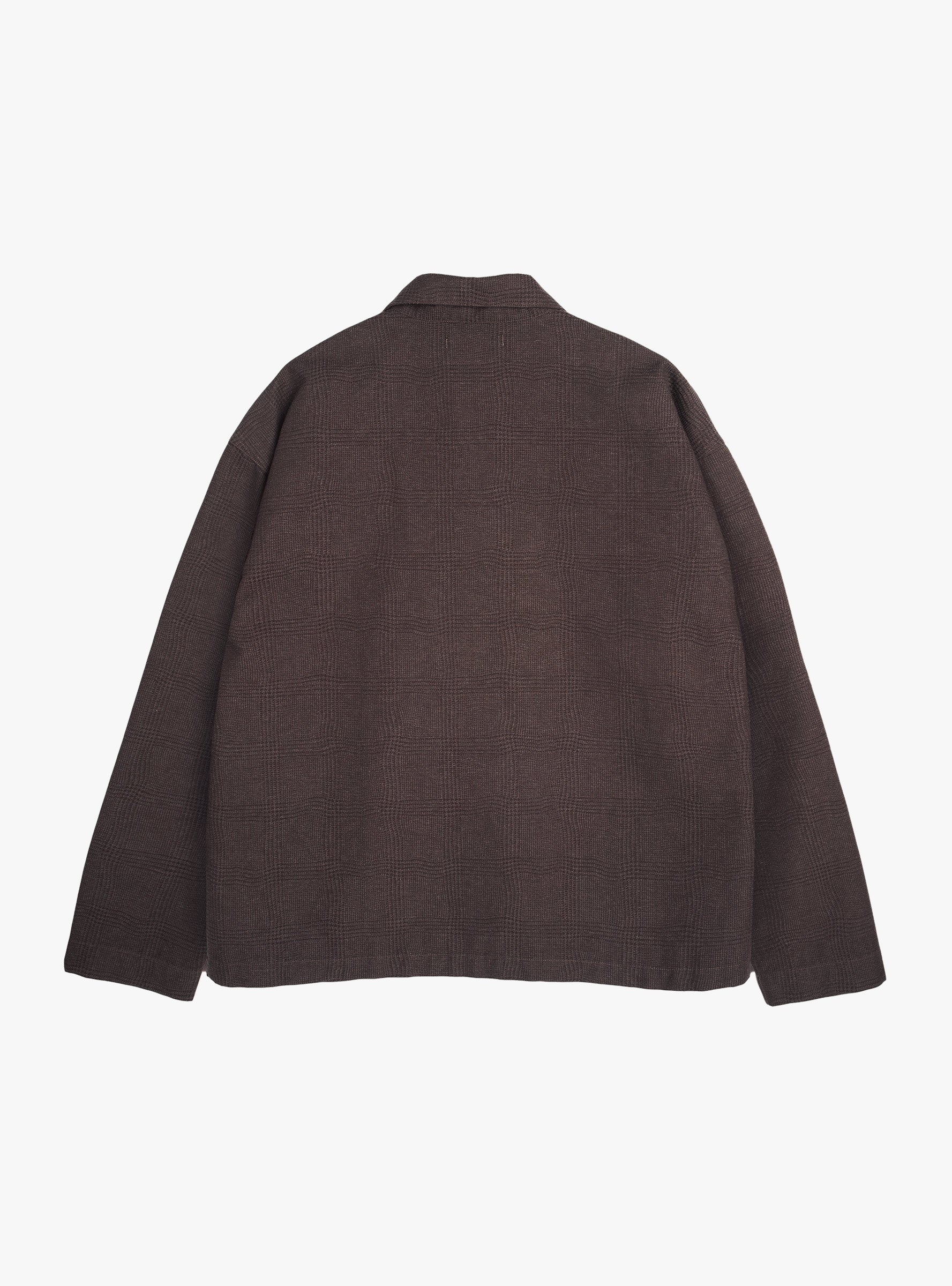 PJ Overshirt Brown Brown YMC You Must Create (Back) at Couverture & The Garbstore
