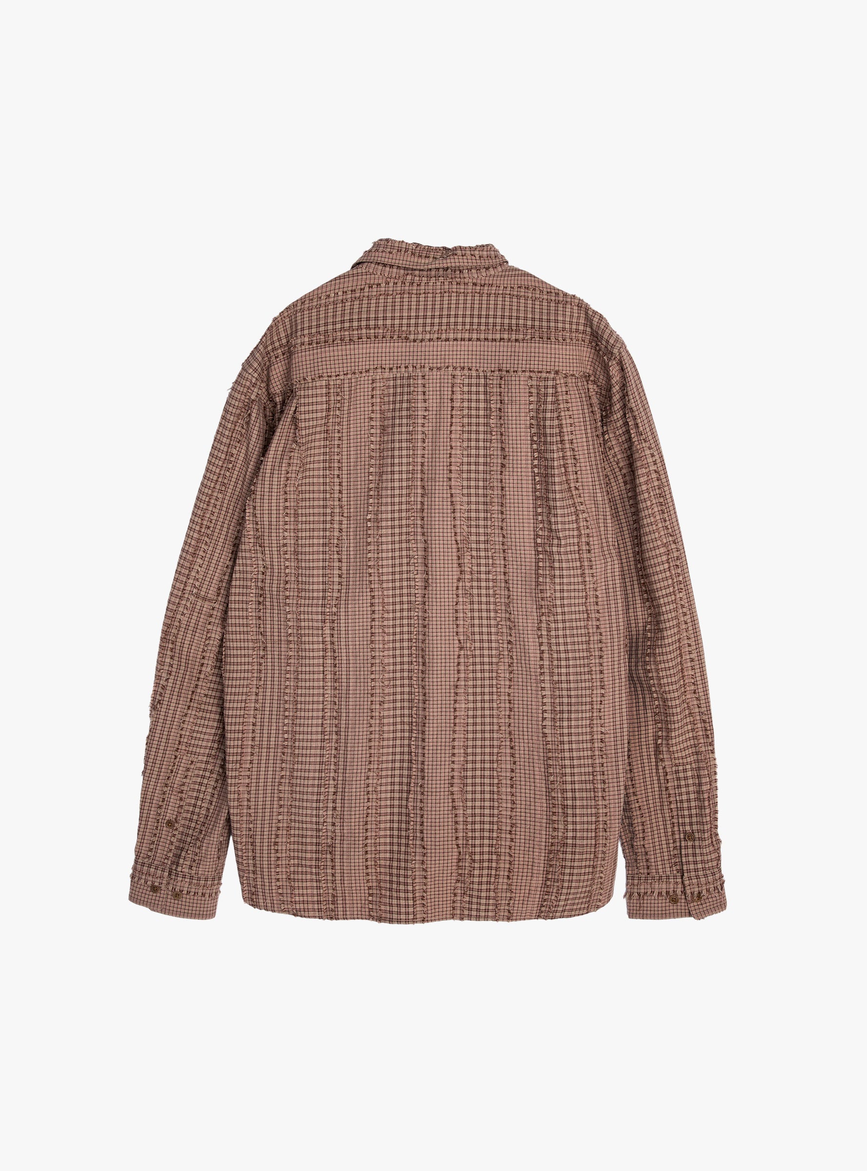 M Curtis Shirt Brown Check Brown Check YMC You Must Create (Back) at Couverture & The Garbstore