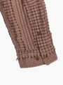 M Curtis Shirt Brown Check Brown Check YMC You Must Create (Sleeve Detail) at Couverture & The Garbstore