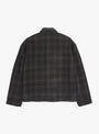 PJ Overshirt Brown Wool Blend Brown Wool Blend YMC You Must Create (Back) at Couverture & The Garbstore