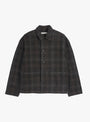 PJ Overshirt Brown Wool Blend Brown Wool Blend YMC You Must Create (Front) at Couverture & The Garbstore