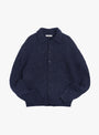 Rat-Pack-Knit-Cardigan-Navy-YMC-You-Must-Create-(Front) at Couverture & The Garbstore