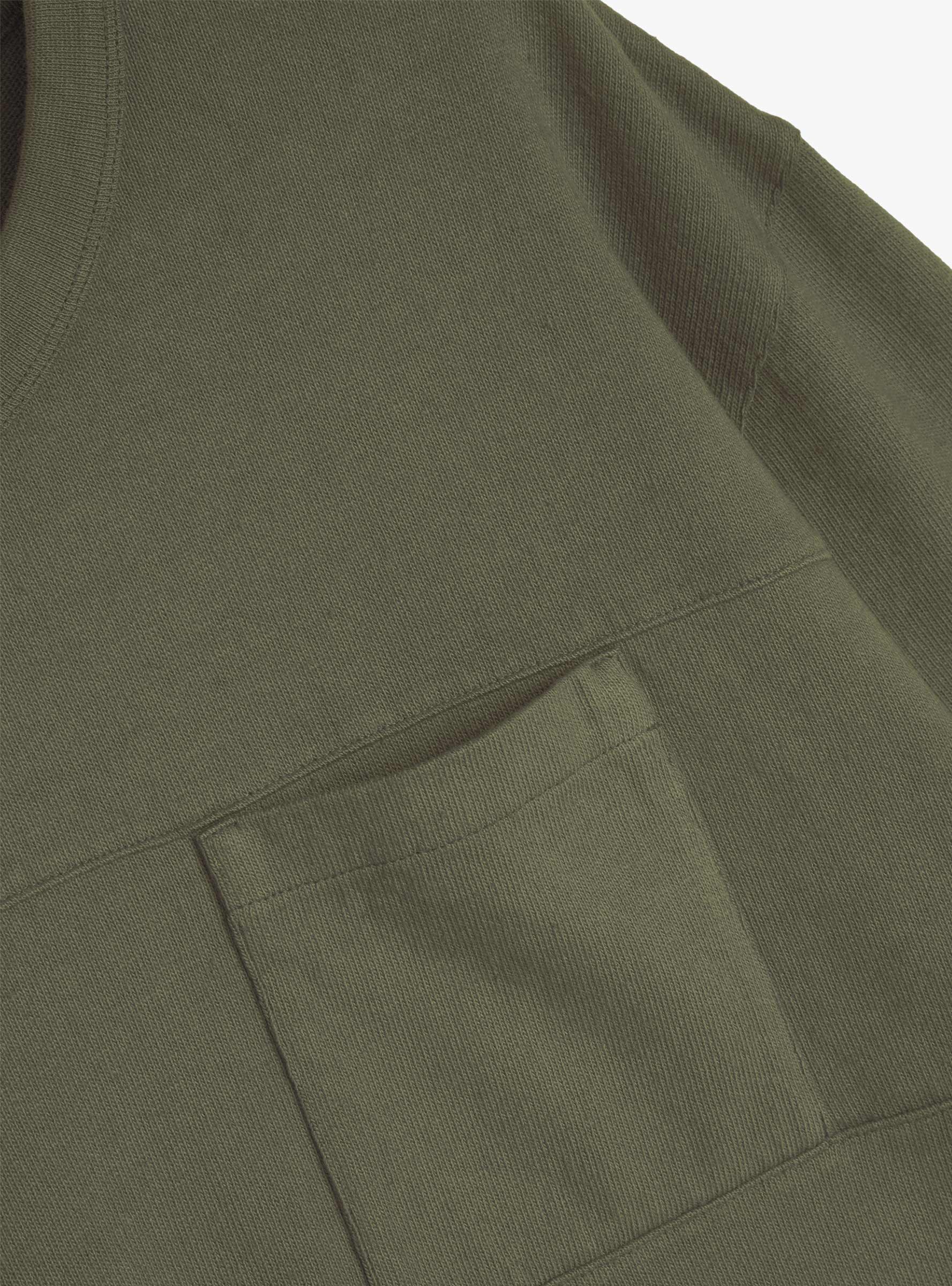 M Archive Sweat Dark Green Dark Green YMC You Must Create (Pocket Detail) at Couverture & The Garbstore