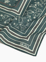 Classic-Scarf-Dark-Green-and-Brown-Dark-Green-and-Brown-SKALL-(Fabric Detail) at Couverture & The Garbstore
