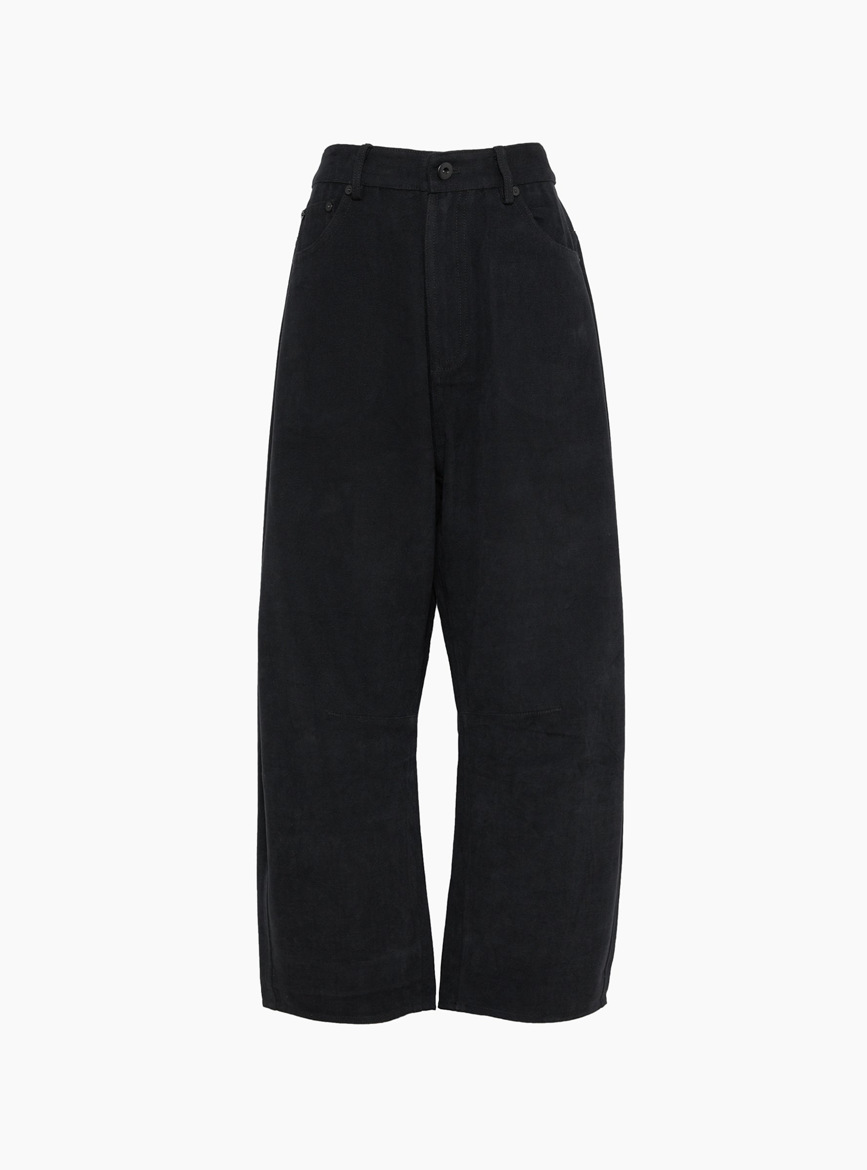 Signature Curved Leg Work Trouser Black Black 7115 (Front) at Couverture & The Garbstore