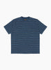 Pocket Tee Indigo Stripe Navy Navy BEAMS PLUS (Front) at Couverture & The Garbstore