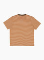 Pocket Tee Multi Stripe Orange Orange BEAMS PLUS (Back) at Couverture & The Garbstore