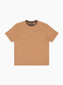 Pocket Tee Multi Stripe Orange Orange BEAMS PLUS (Front) at Couverture & The Garbstore