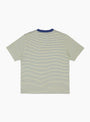 Pocket Tee Multi Stripe Yellow Yellow BEAMS PLUS (Back) at Couverture & The Garbstore