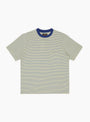 Pocket Tee Multi Stripe Yellow Yellow BEAMS PLUS (Front) at Couverture & The Garbstore