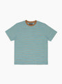 Pocket Tee Multi Stripe Sax Sax BEAMS PLUS (Front) at Couverture & The Garbstore