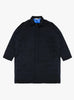 Lined-Cordura-Balmacaan-Navy-TDR-(front) at Couverture & The Garbstore