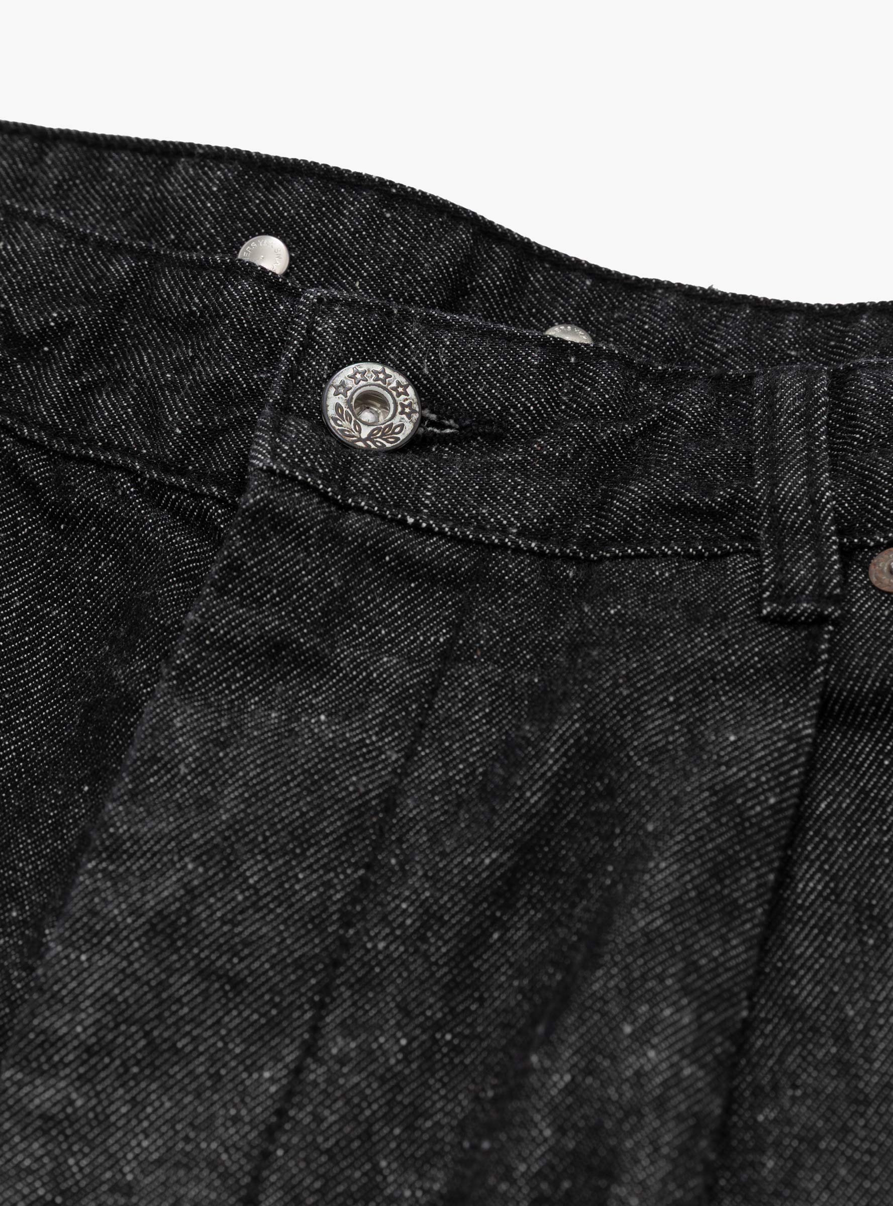 Nep Denim Curve Jean Black TDR (Button Detail) at Couverture & The Garbstore
