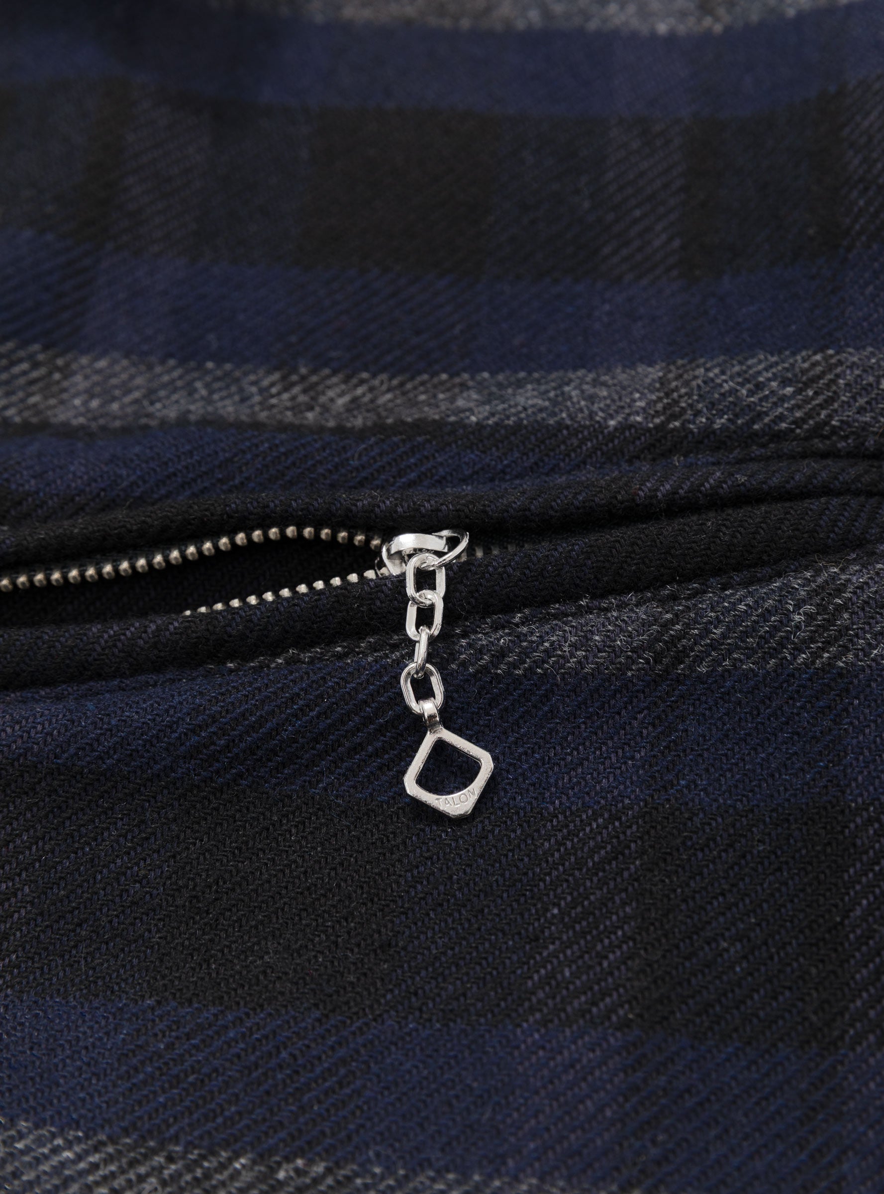 Cotton Wool Grande Zip Shirt Blue TDR (Pocket Zip Detail) at Couverture & The Garbstore