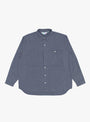 Gingham Working Shirt Blue TDR (Front) at Couverture & The Garbstore