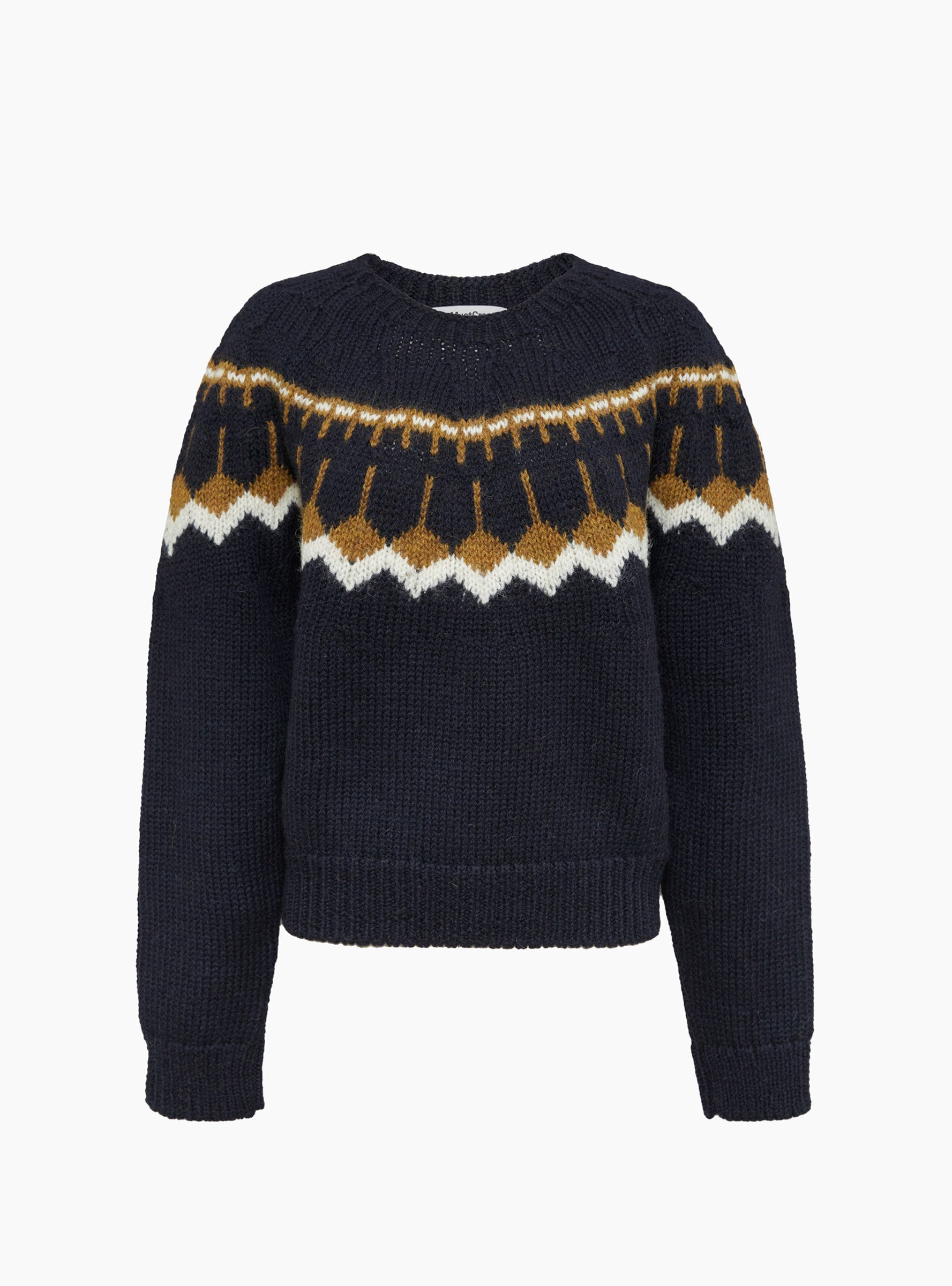W Mini Jeepster Knit Navy Multi Navy Multi YMC (Front) at Couverture & The Garbstore