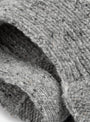 W-Slotted-Scarf-Grey-Grey-YMC-(Detail) at Couverture & The Garbstore