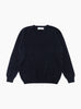 Seamless Lambswool Crew Nero TDR (Front) at Couverture & The Garbstore