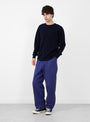 Seamless Lambswool Crew Nero TDR (model front) at Couverture & The Garbstore