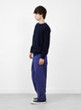 Seamless Lambswool Crew Nero TDR (model side) at Couverture & The Garbstore