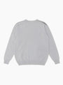 Seamless Lambswool Crew Coyote Grey TDR (Back) at Couverture & The Garbstore