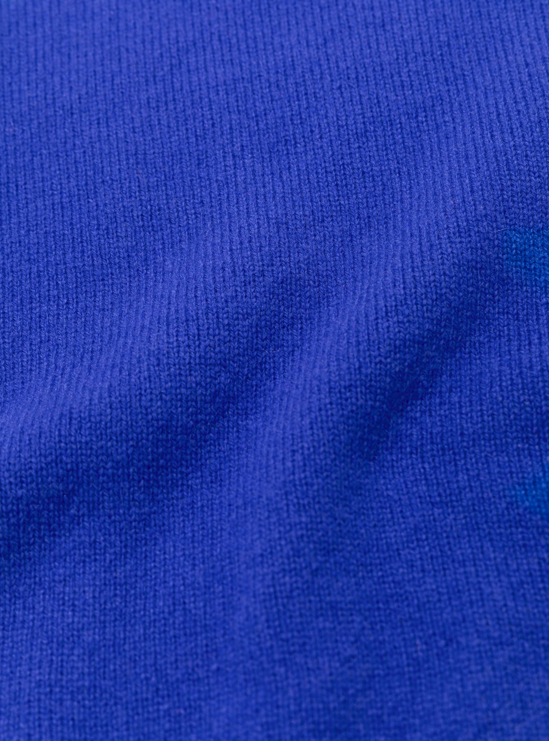 Seamless Lambswool Crew Klein Blue TDR (Fabric Detail) at Couverture & The Garbstore