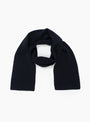 Seamless Wool Scarf Nero TDR (Front) at Couverture & The Garbstore