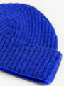Seamless-Beanie-Klein-Blue-TDR-(Fabric-Detail) at Couverture & The Garbstore
