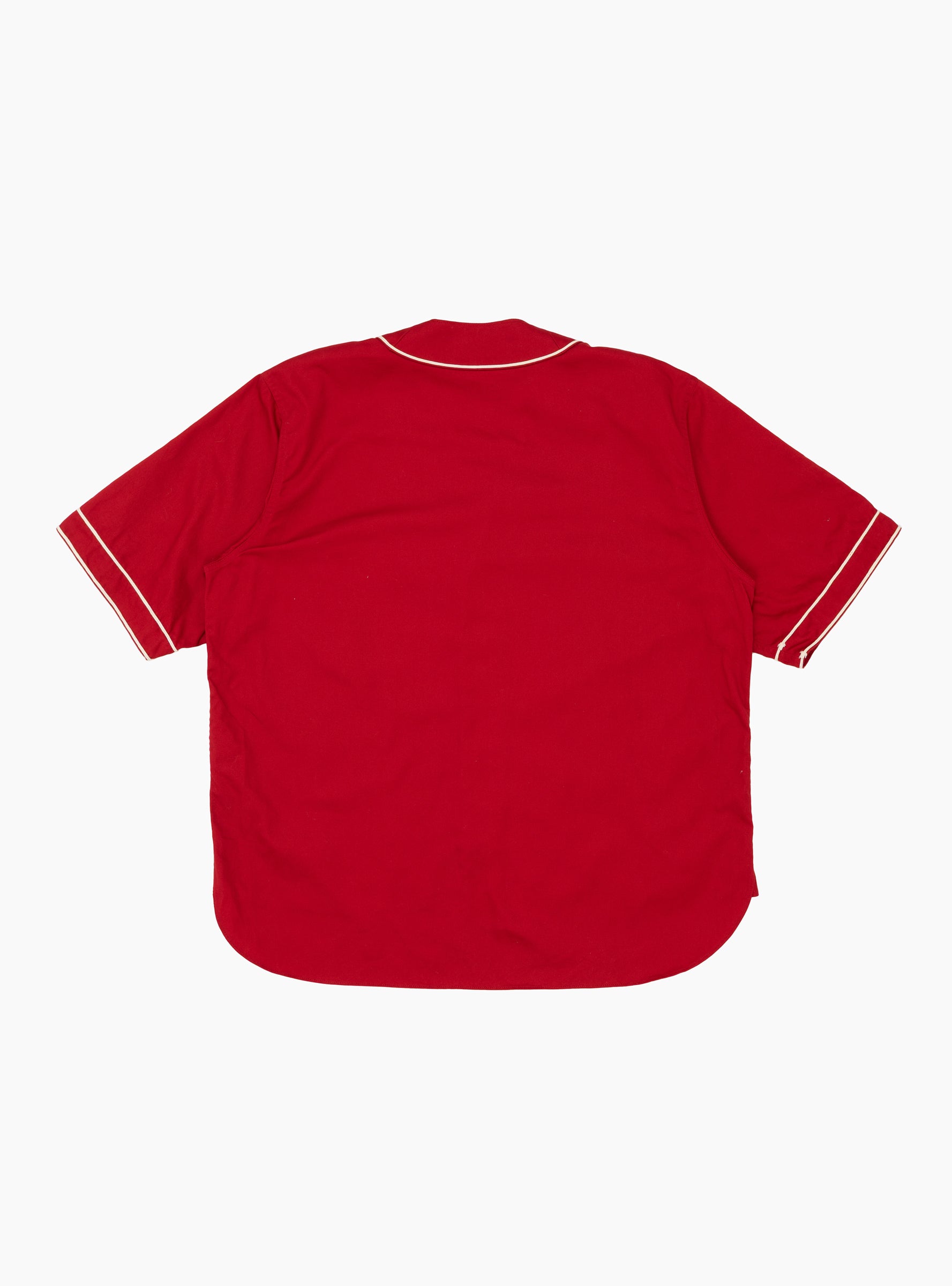 1930's Cotton Community League Broken Baseball Jersey Red TDR (Back) at Couverture & The Garbstore