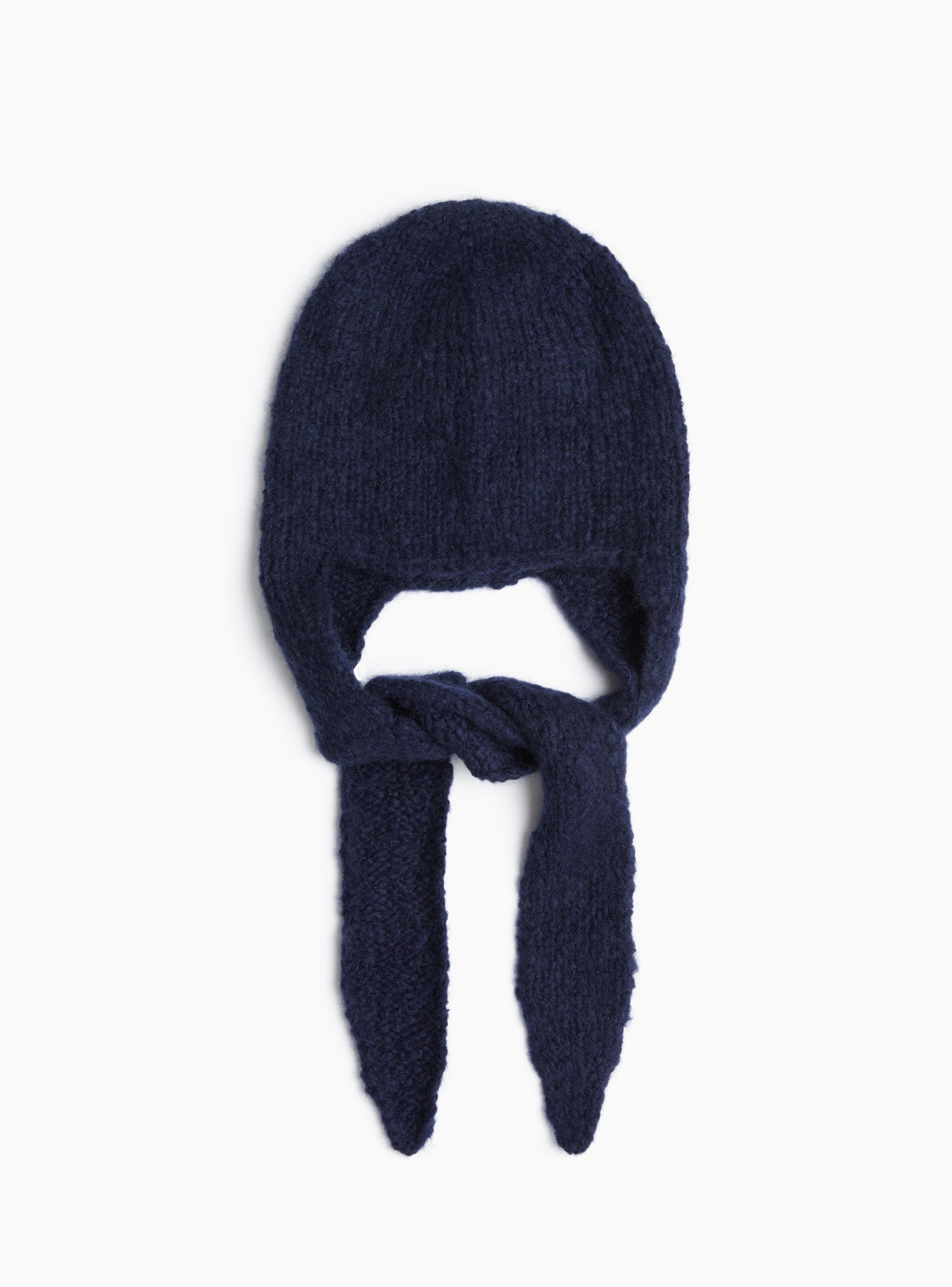 Cashmere and Silk Hat Navy Navy KARA (Front) at Couverture & The Garbstore