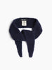 Cashmere and Silk Scarf Navy Navy KARA (Front) at Couverture & The Garbstore