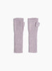 Baby Alpaca Fingerless Gloves Lilac Melange Lilac Melange KARA (Front) at Couverture & The Garbstore