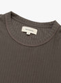 M Reverse Rib Sweater Murkey Grey MFPEN (collar detail) at Couverture & The Garbstore