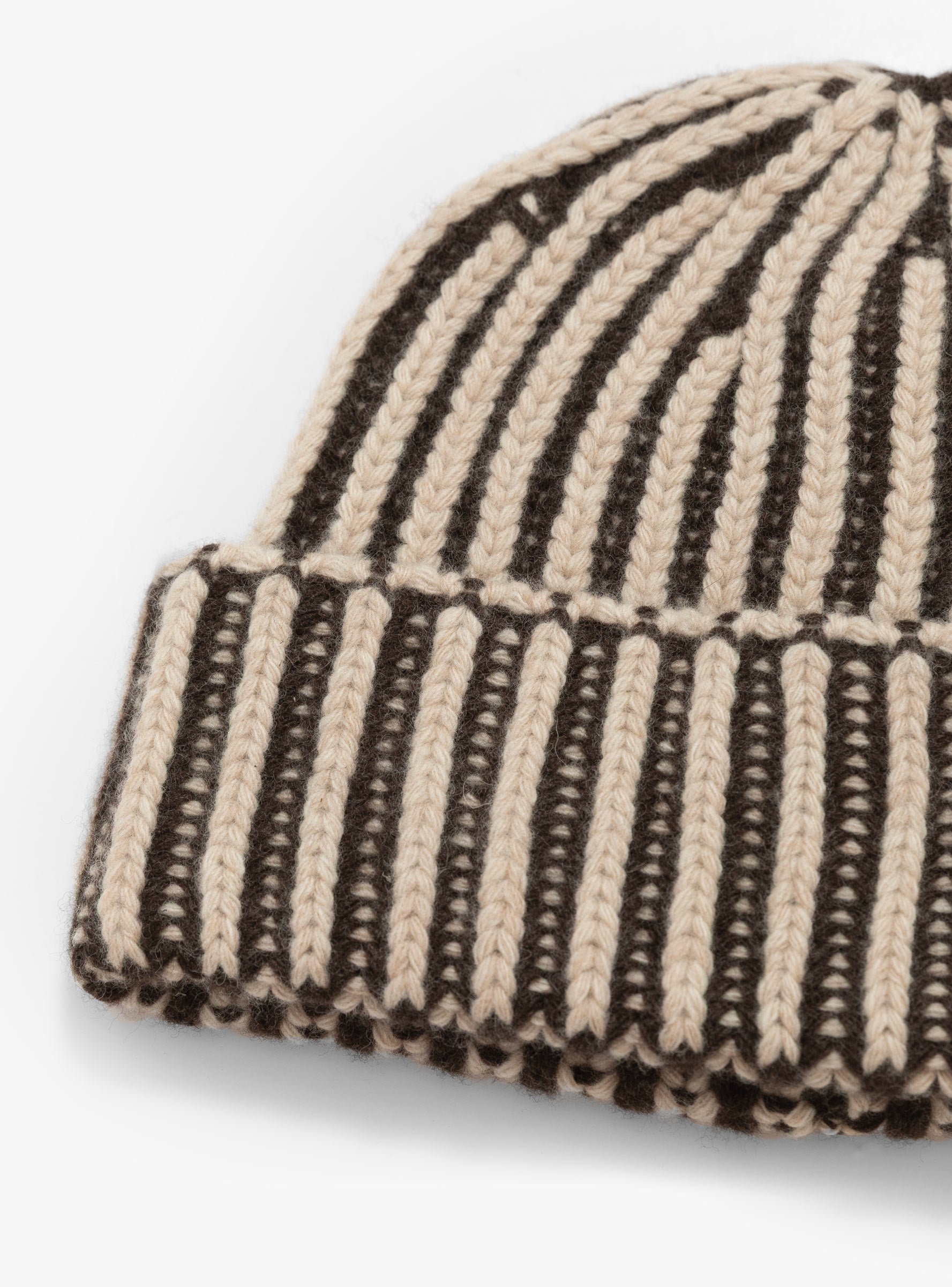 Stage Beanie Light Biscuit MFPEN (fabric detail) at Couverture & The Garbstore