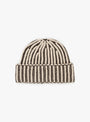 Stage Beanie Light Biscuit MFPEN (top view) at Couverture & The Garbstore