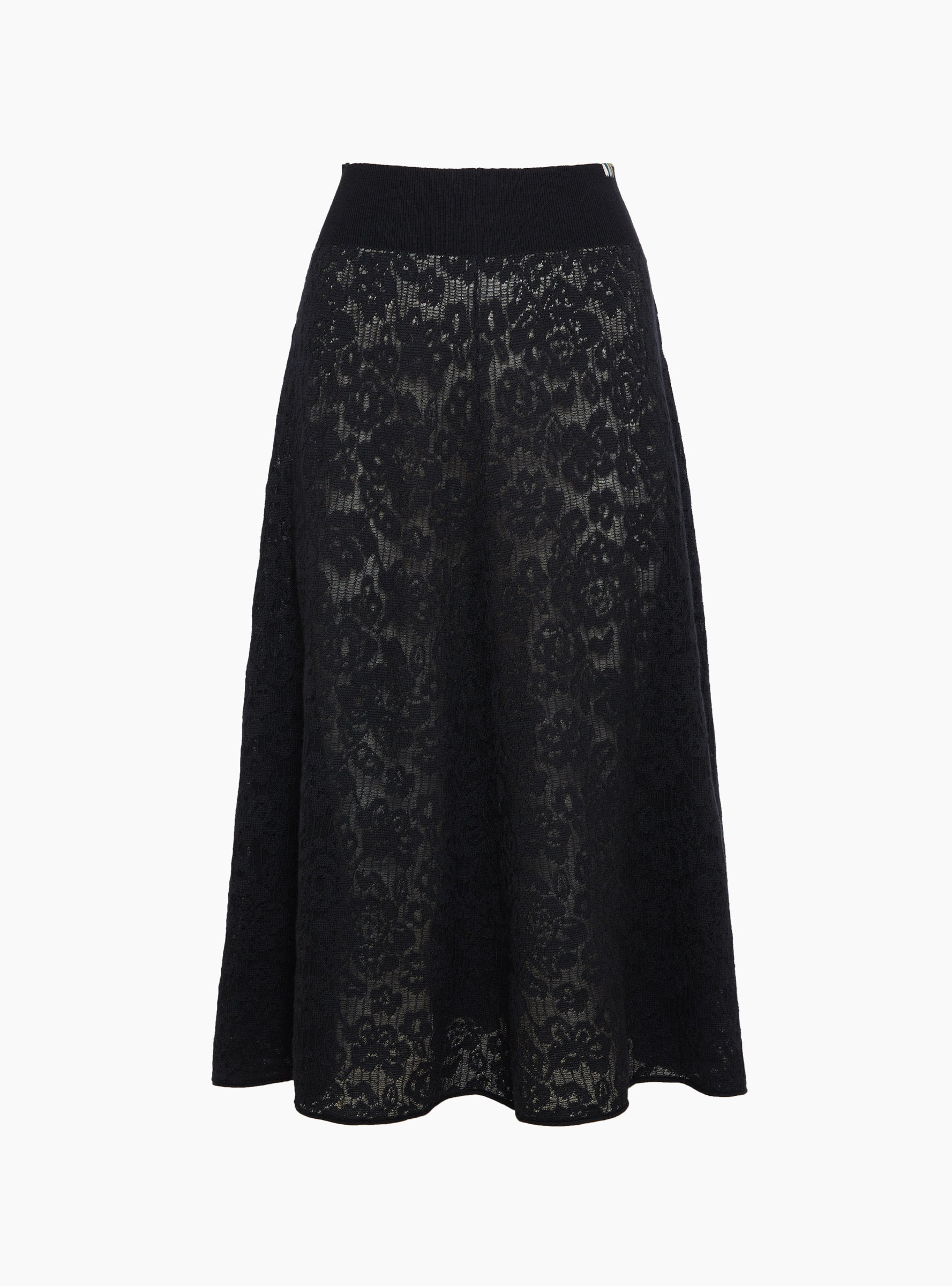 No 523 Kelly Skirt Raven Raven Extreme Cashmere (Front) at Couverture & The Garbstore