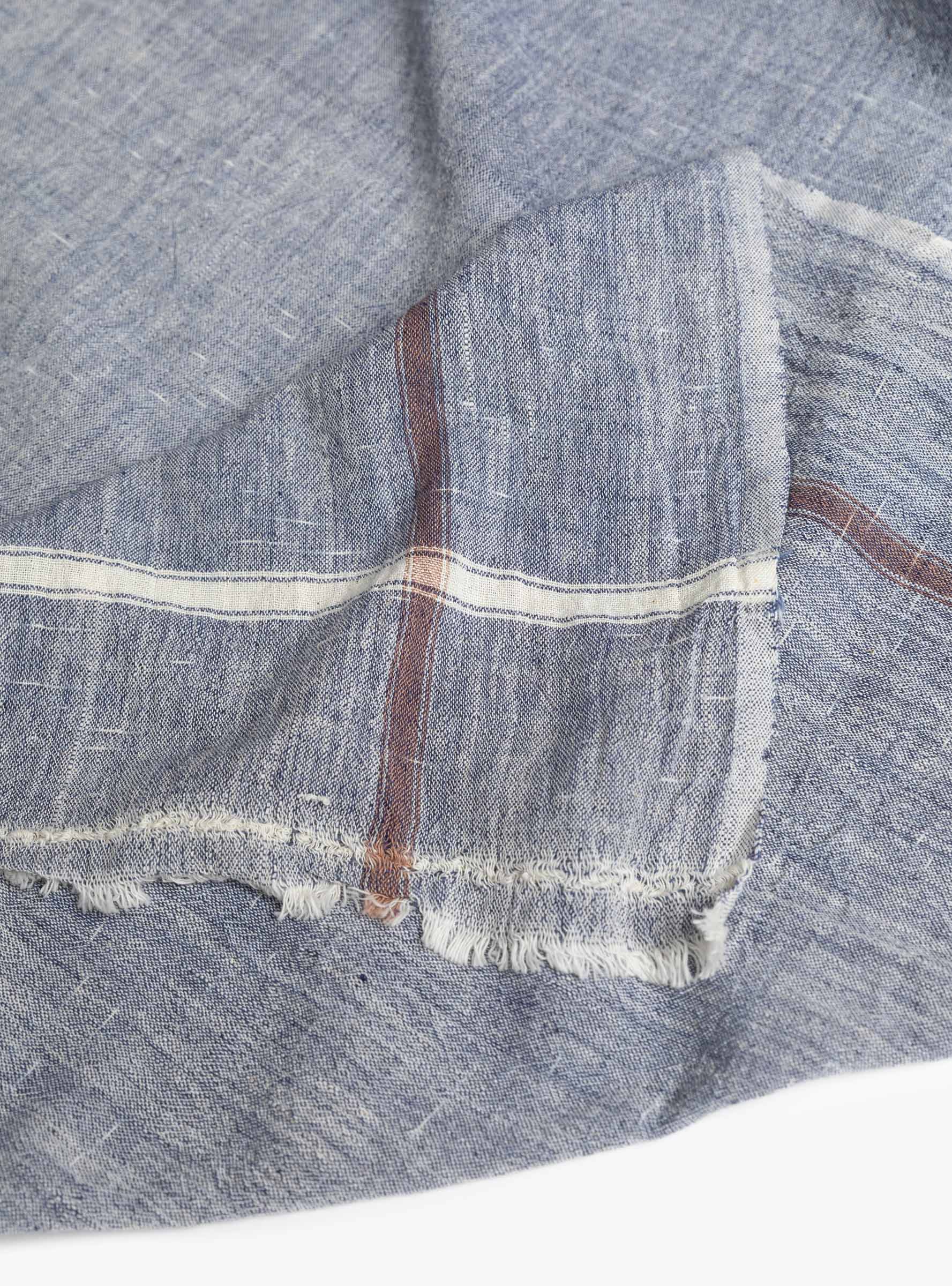 New Chambray Towel Blue Blue Auntie Otie (fabric detail) at Couverture & The Garbstore