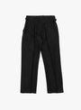 Cinch Trouser Serge Black WANZE (back) at Couverture & The Garbstore