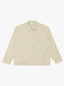 Chore Shirt Poplin Stripe WANZE (front) at Couverture & The Garbstore