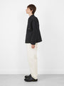 Canvas Work Overshirt Black Stussy (model side) at Couverture & The Garbstore