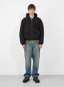 Work Jacket Ripstop Black Stussy (model front) at Couverture & The Garbstore