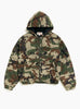 Work Jacket Ripstop Woodland Camo Stussy (Front) at Couverture & The Garbstore